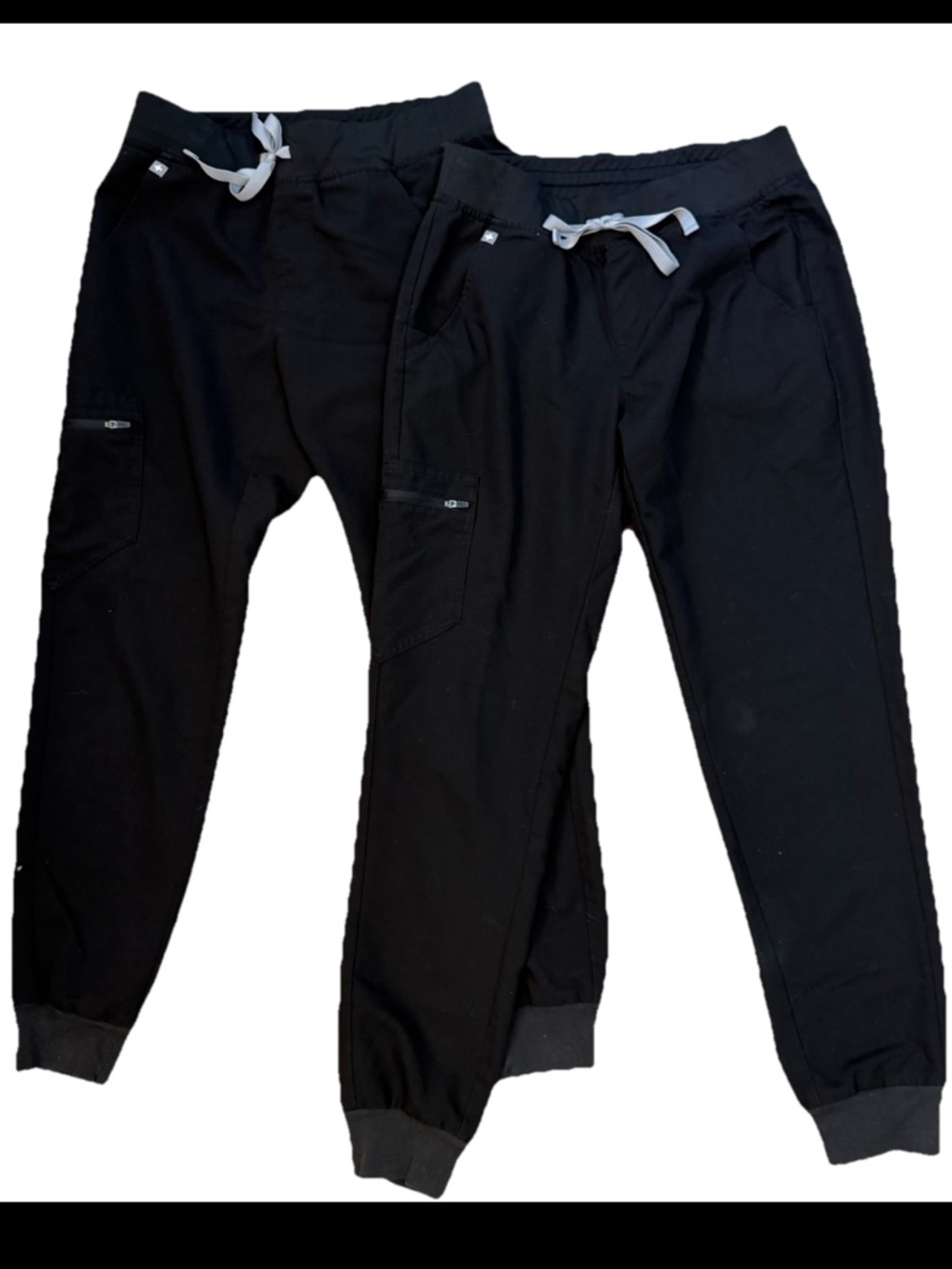 FIGS Women’s Zamora Black Jogger  Scrub Pants 2 Pairs Medical Sz Small